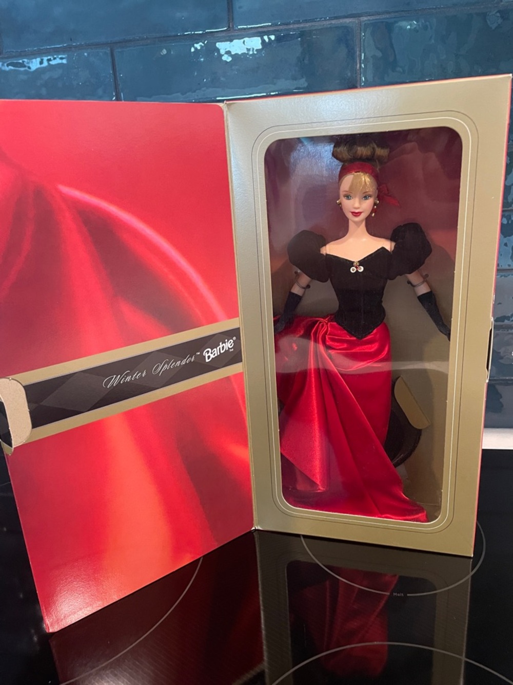 Barbie Black & Red Evening Gown Doll